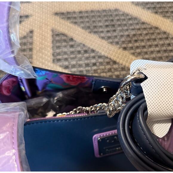 Loungefly Disney Alice in Wonderland Alice & Flowers Convertible Purse - Picture 4 of 8